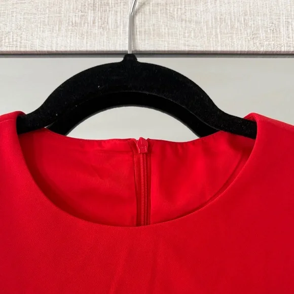 Commense Red Sleeveless Ruffle Mini Dress - Picture 3 of 7